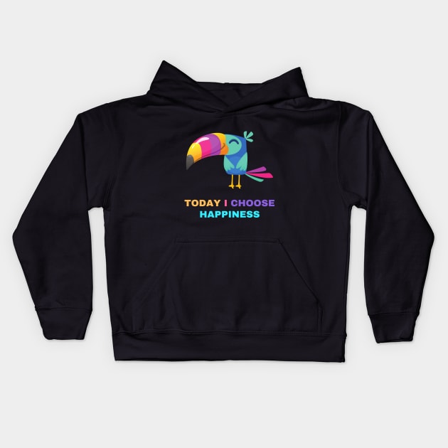 Today I choose happiness cute happiness design Kids Hoodie by ThriveMood